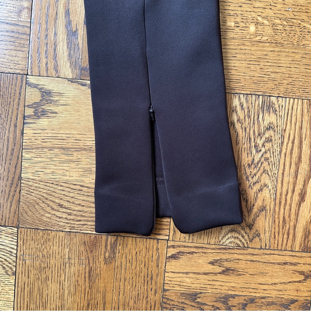 NWOT Camilla & Marc Chocolate Brown Opal Scuba Boot Cut Flare Pants - Picture 13 of 17